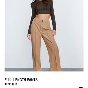 Zara full length trousers